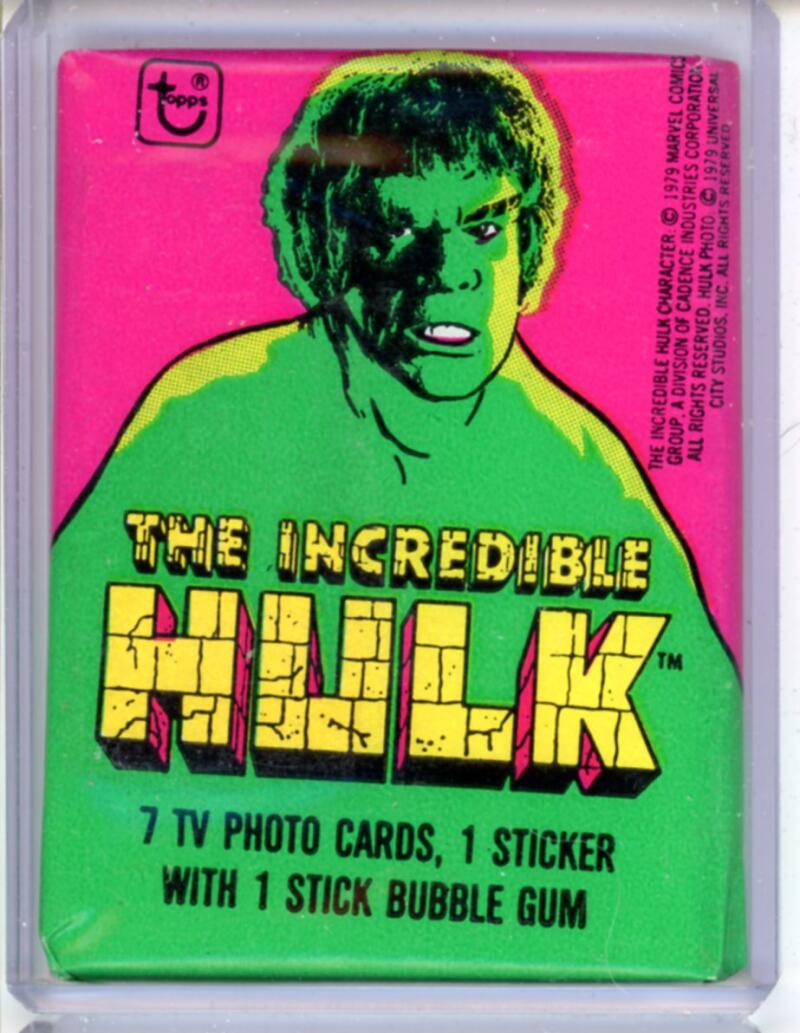 1979 Topps Incredible Hulk Sealed Vintage Hobby Wax Pack Box Fresh - SPK 143 Image 1