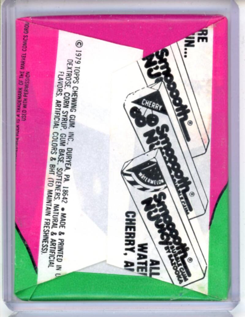 1979 Topps Incredible Hulk Sealed Vintage Hobby Wax Pack Box Fresh - SPK 143 Image 2