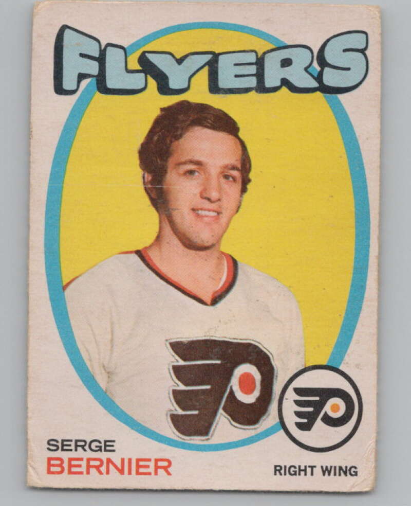 1971-72 O-Pee-Chee #19 Serge Bernier  RC Rookie Philadelphia Flyers  V99015 Image 1