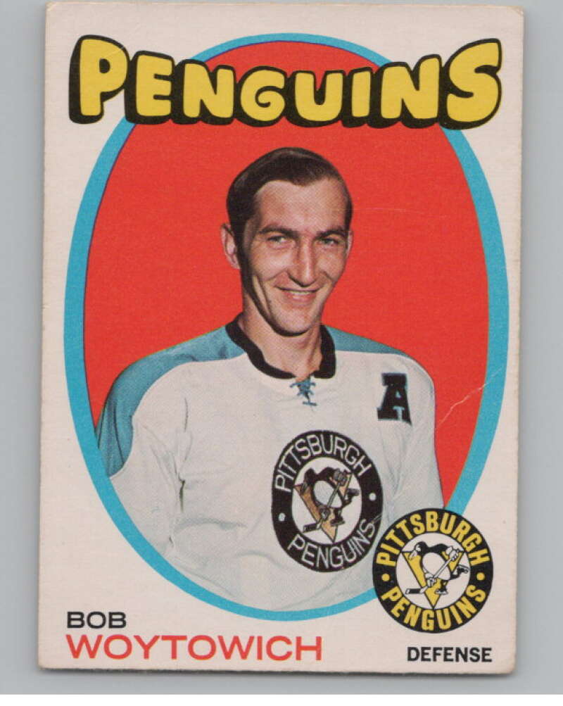1971-72 O-Pee-Chee #28 Bob Woytowich  Pittsburgh Penguins  V99016 Image 1