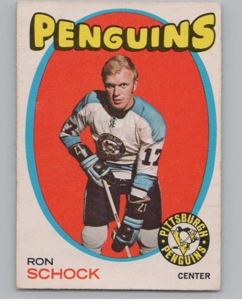 1971-72 O-Pee-Chee #56 Ron Schock  Pittsburgh Penguins  V99020 Image 1