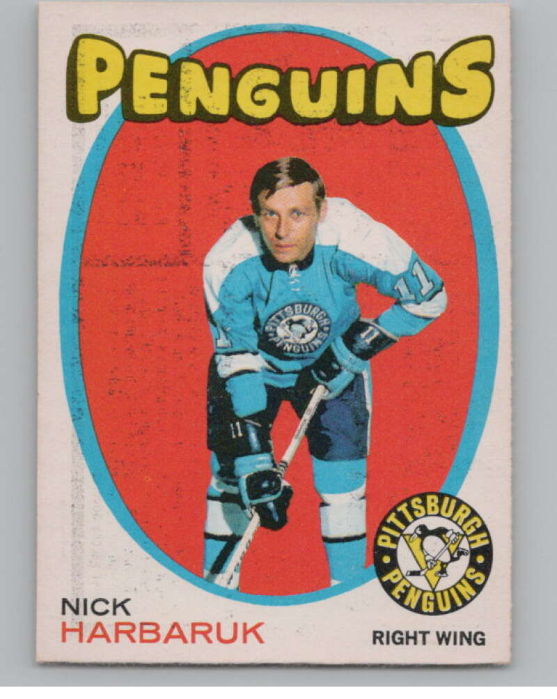 1971-72 O-Pee-Chee #191 Nick Harbaruk  RC Rookie Penguins  V99039 Image 1