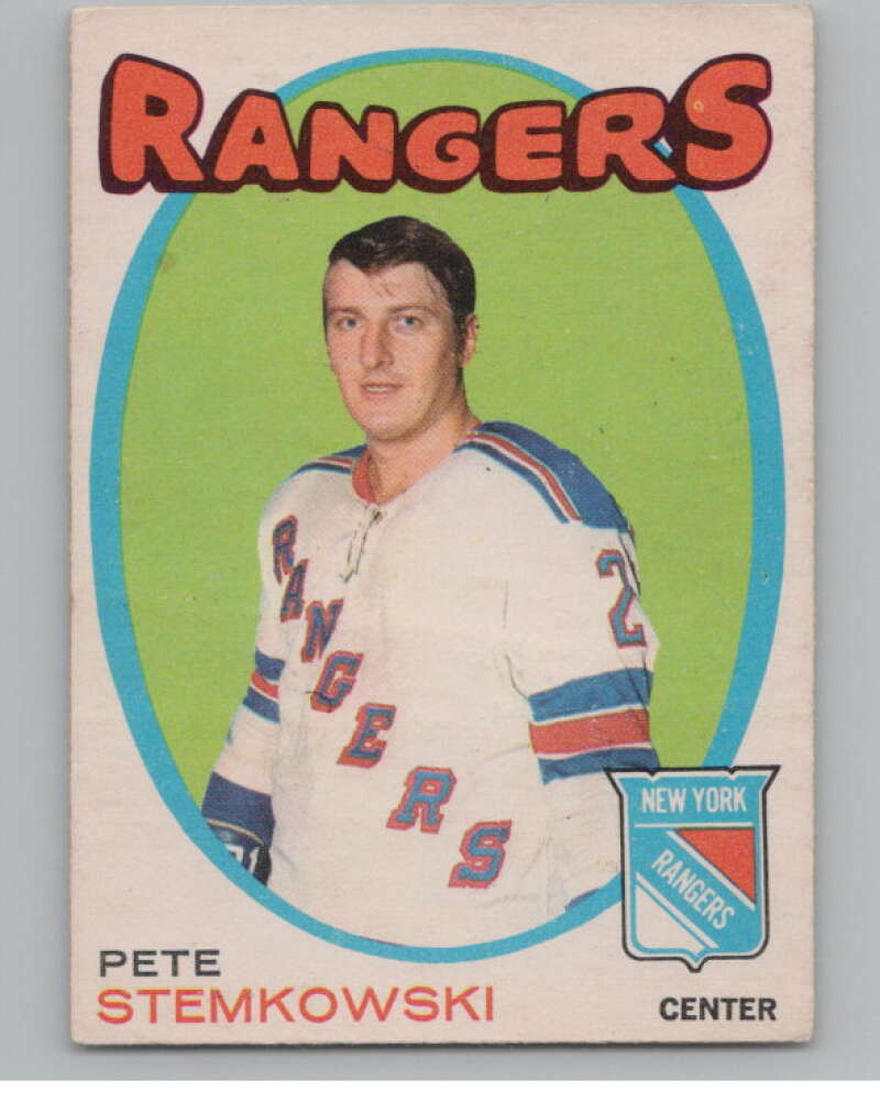 1971-72 O-Pee-Chee #217 Pete Stemkowski  New York Rangers  V99051 Image 1