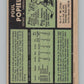 1971-72 O-Pee-Chee #1 Poul Popiel  Vancouver Canucks  V99065 Image 2
