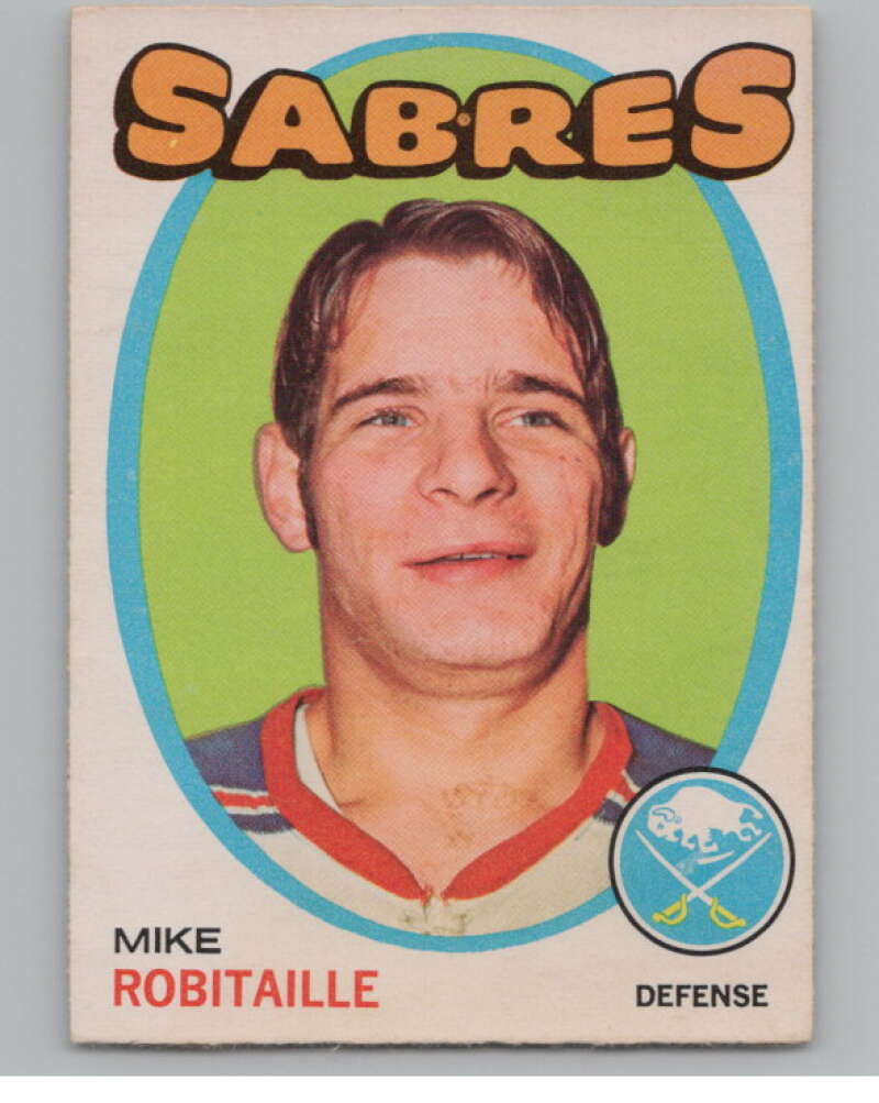 1971-72 O-Pee-Chee #8 Mike Robitaille  RC Rookie Buffalo Sabres  V99069 Image 1