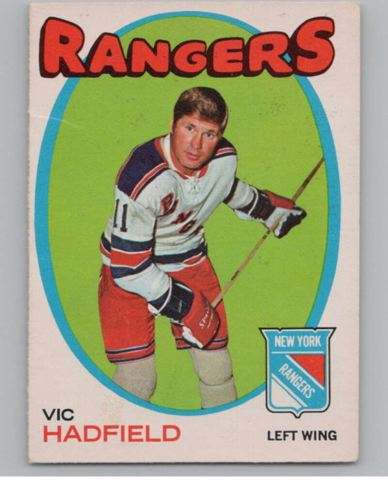 1971-72 O-Pee-Chee #9 Vic Hadfield  New York Rangers  V99070 Image 1