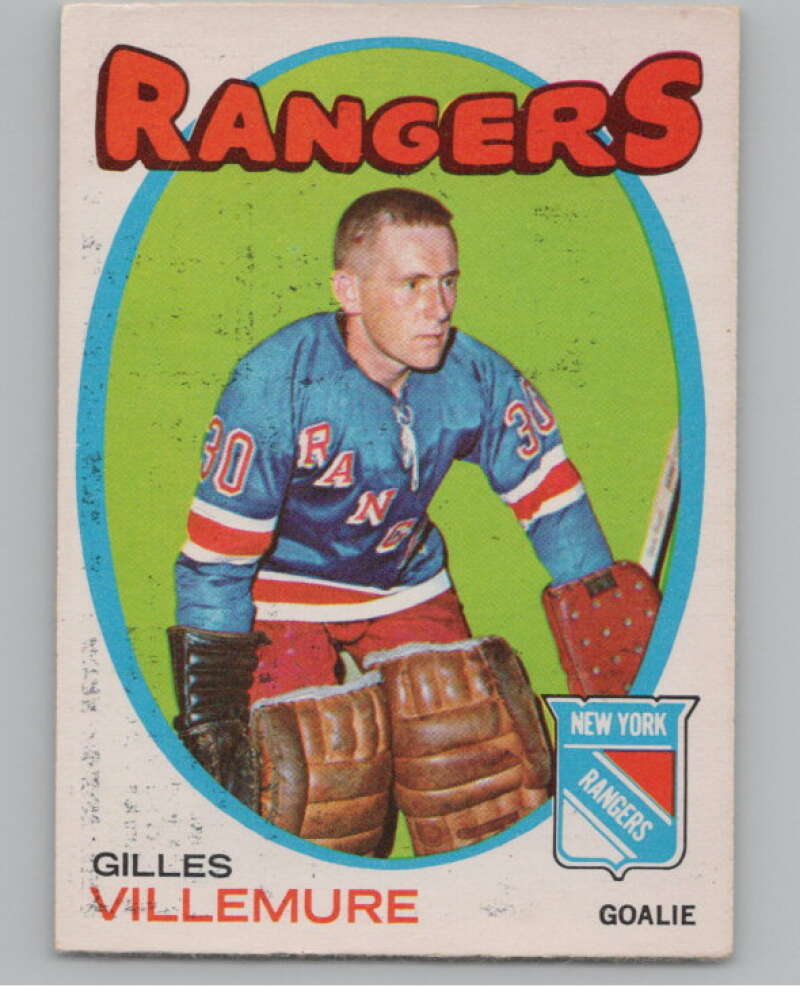 1971-72 O-Pee-Chee #18 Gilles Villemure  New York Rangers  V99077 Image 1