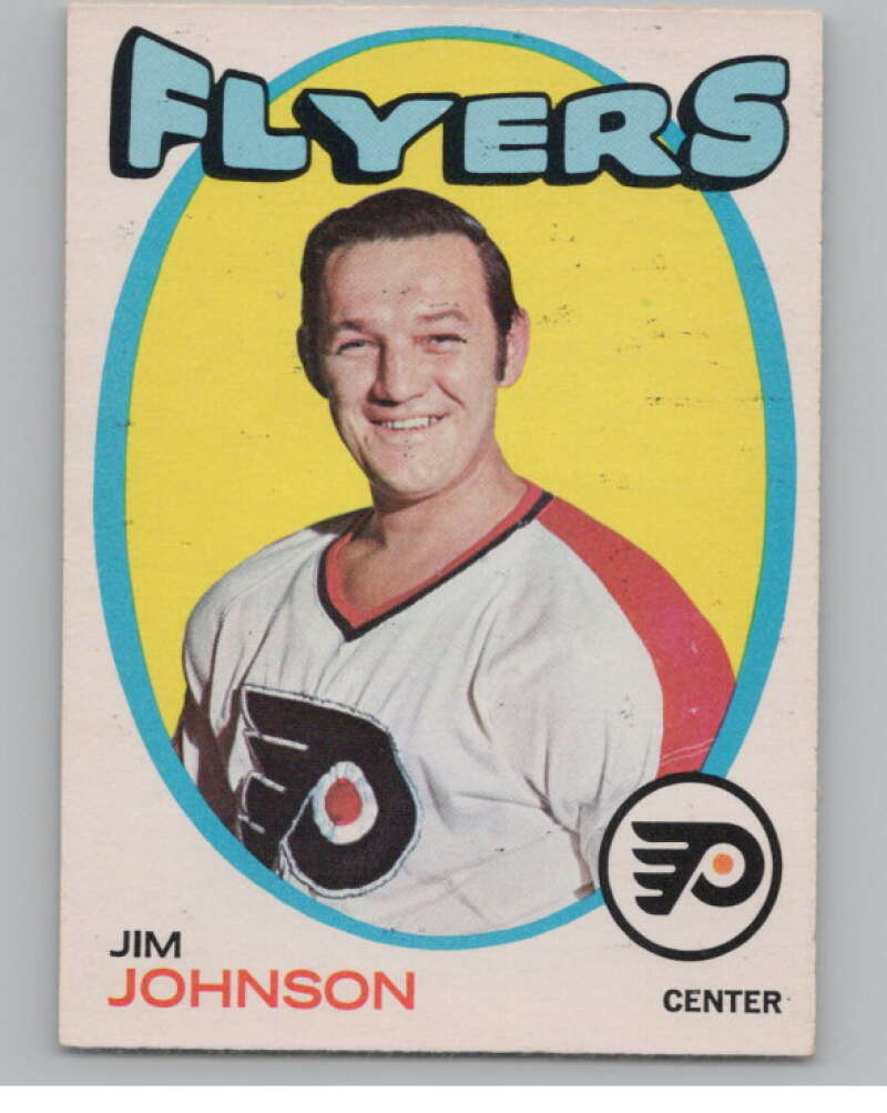 1971-72 O-Pee-Chee #48 Jim Johnson  Philadelphia Flyers  V99096 Image 1