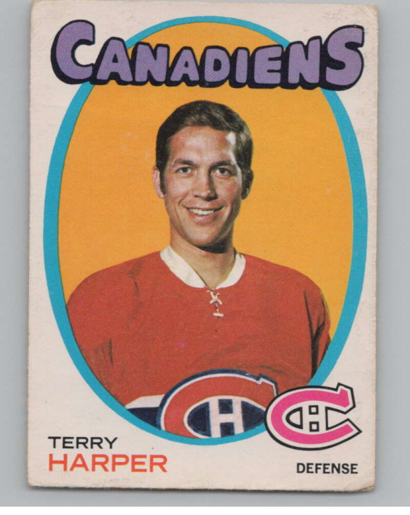 1971-72 O-Pee-Chee #59 Terry Harper  Montreal Canadiens  V99102 Image 1