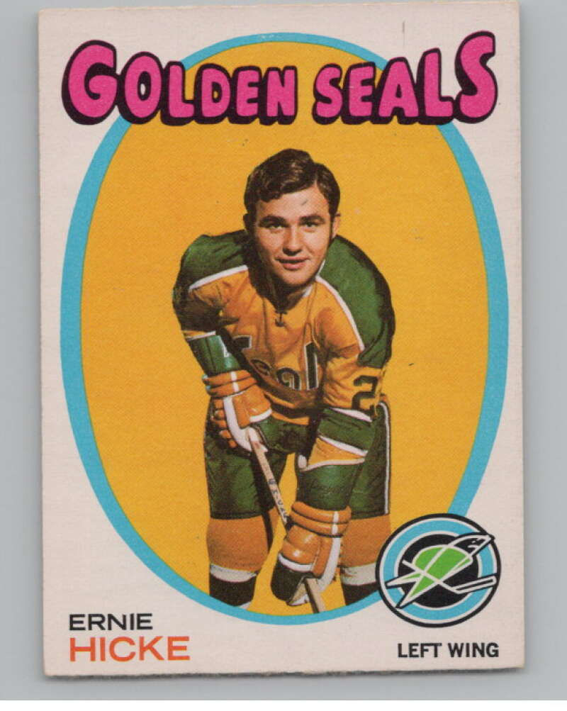 1971-72 O-Pee-Chee #61 Ernie Hicke RC Rookie Golden Seals  V99104 Image 1