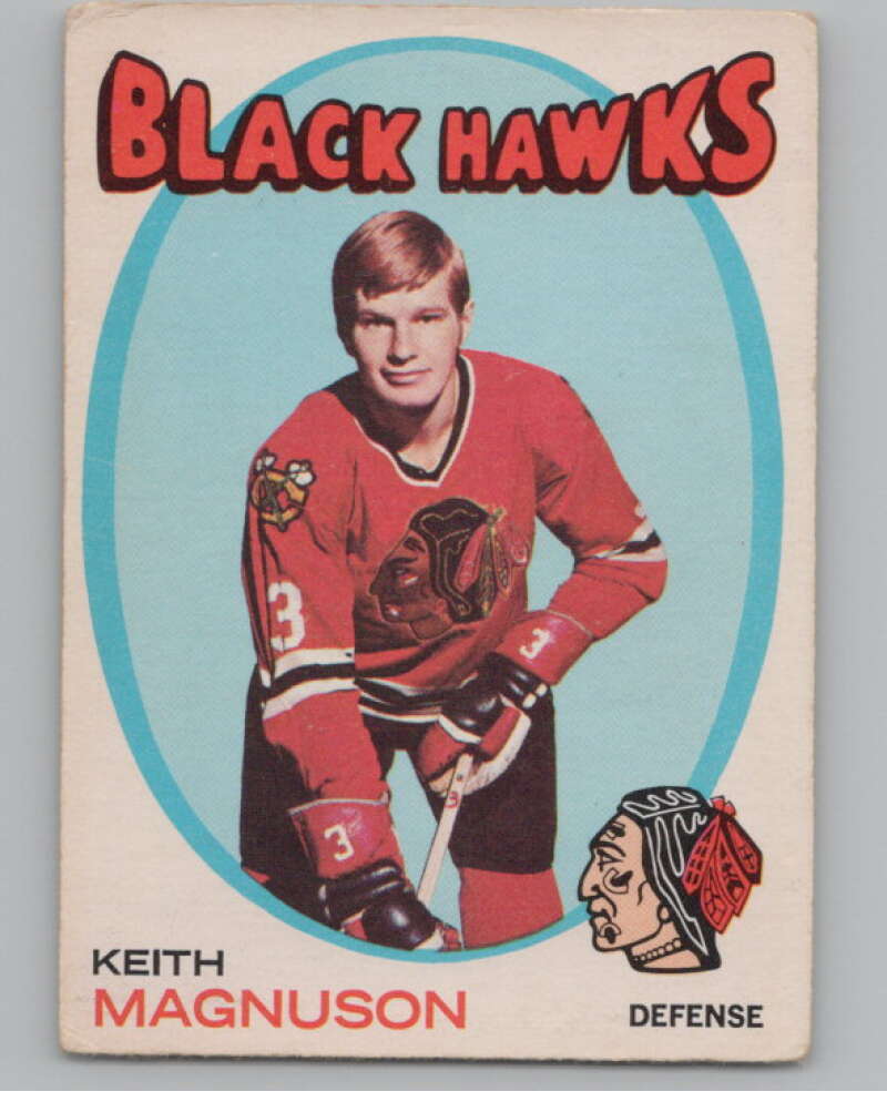 1971-72 O-Pee-Chee #69 Keith Magnuson  Chicago Blackhawks  V99110 Image 1