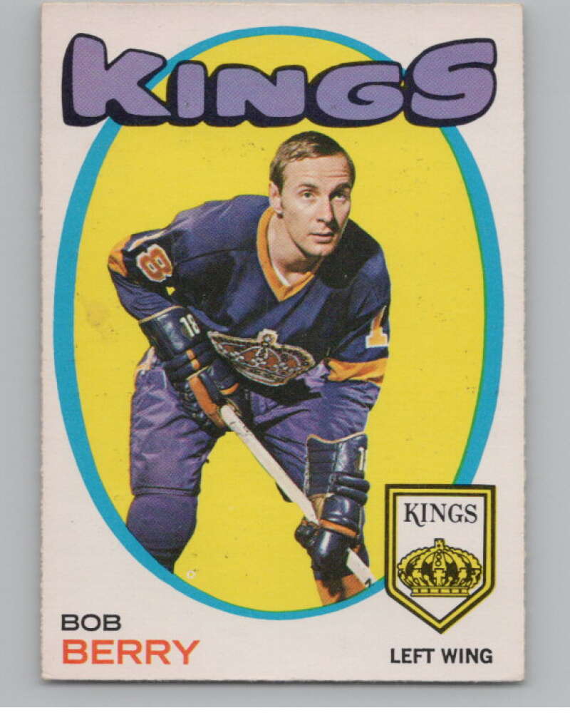1971-72 O-Pee-Chee #76 Bob Berry RC Rookie Los Angeles Kings  V99114 Image 1