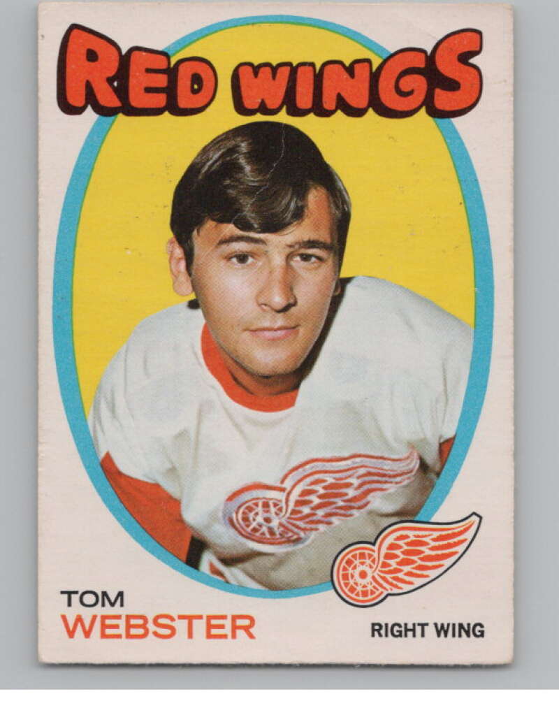 1971-72 O-Pee-Chee #78 Tom Webster  Detroit Red Wings  V99115 Image 1