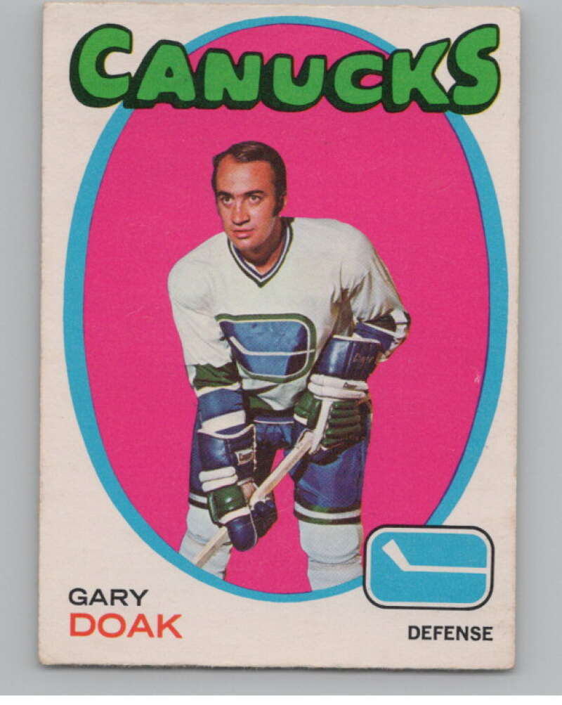 1971-72 O-Pee-Chee #87 Gary Doak  Vancouver Canucks  V99120 Image 1