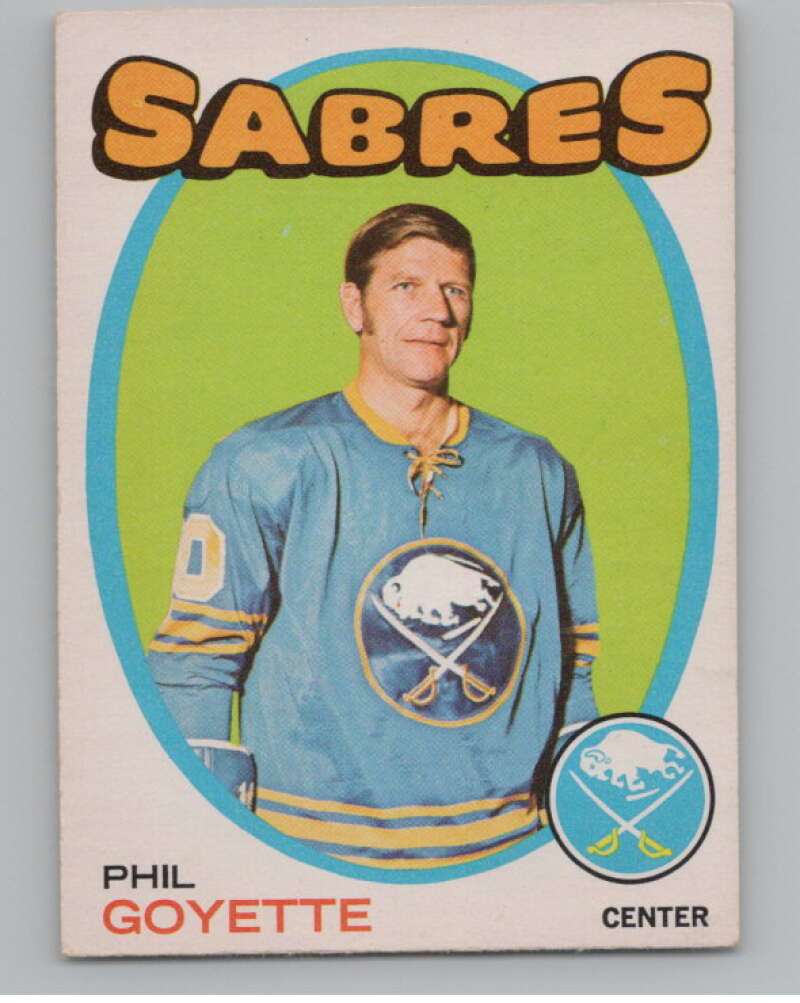 1971-72 O-Pee-Chee #88 Phil Goyette  Buffalo Sabres  V99121 Image 1