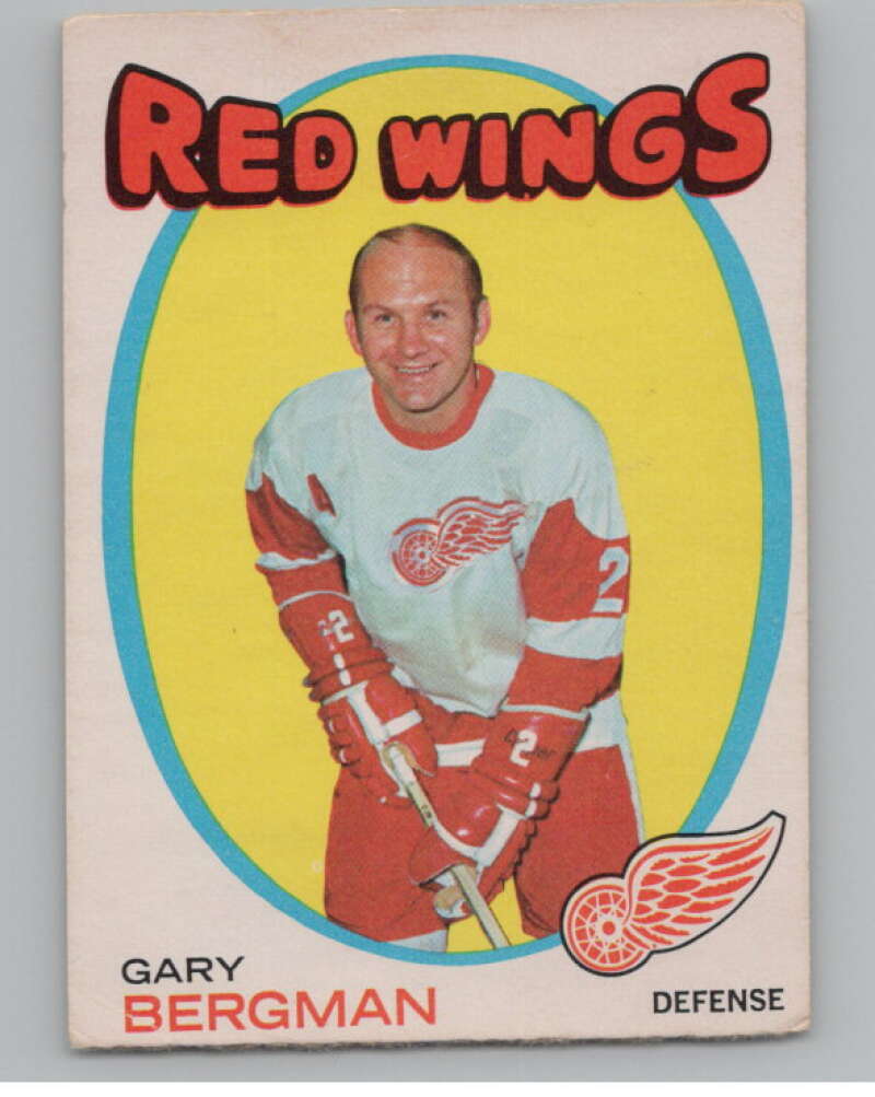 1971-72 O-Pee-Chee #119 Gary Bergman  Detroit Red Wings  V99140 Image 1