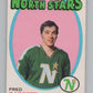 1971-72 O-Pee-Chee #128 Fred Barrett RC Rookie North Stars  V99145 Image 1