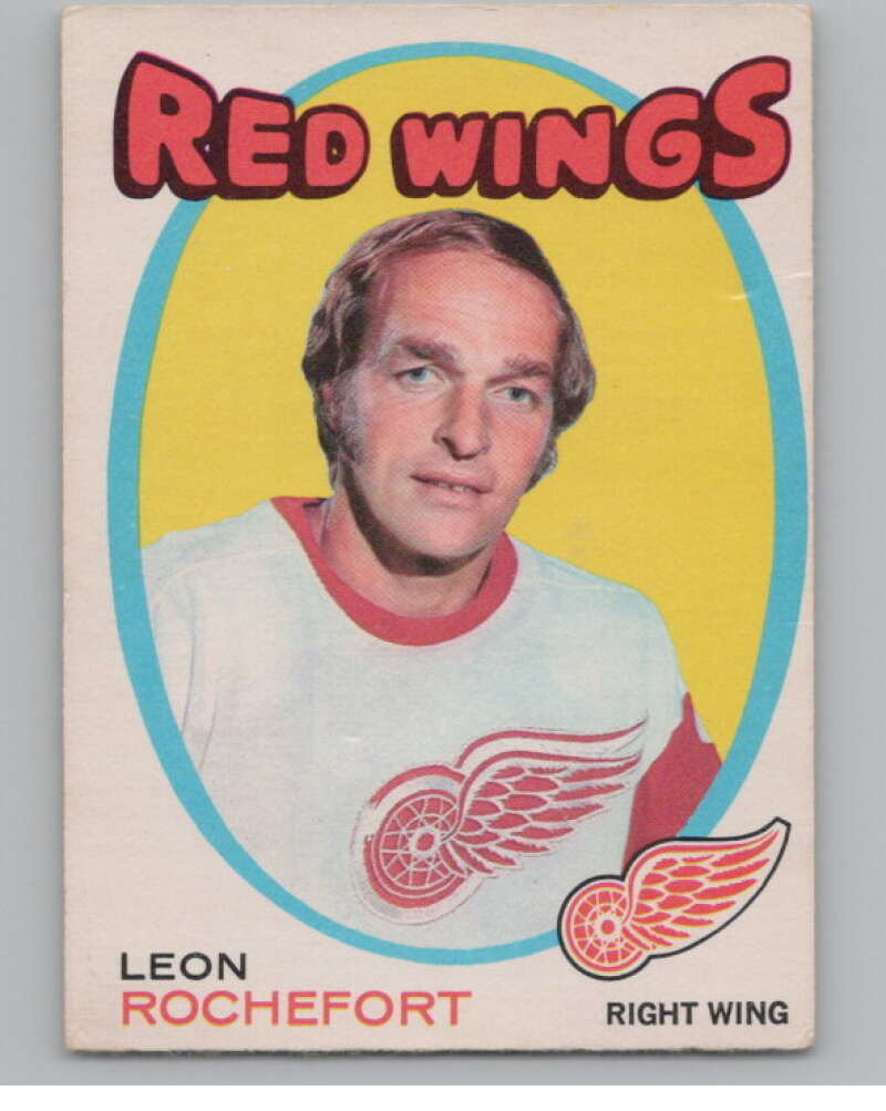 1971-72 O-Pee-Chee #135 Leon Rochefort  Detroit Red Wings  V99149 Image 1