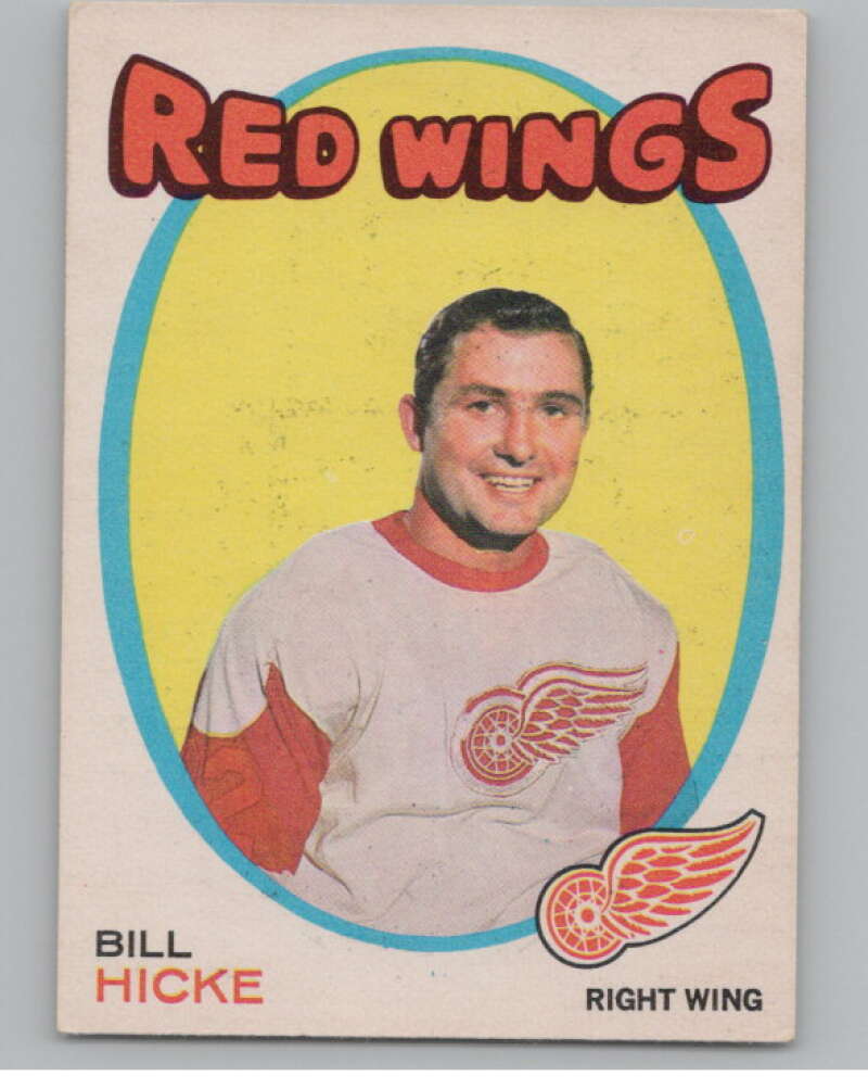 1971-72 O-Pee-Chee #142 Bill Hicke  Detroit Red Wings  V99154 Image 1