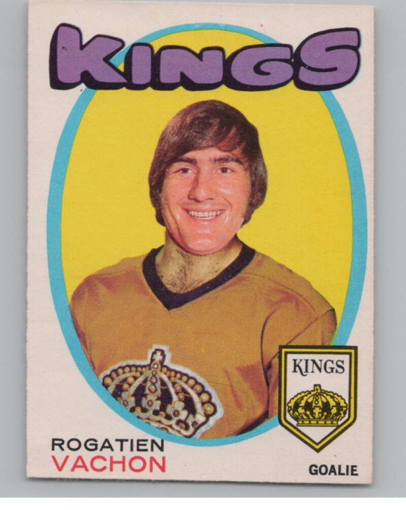 1971-72 O-Pee-Chee #156 Rogie Vachon  Los Angeles Kings  V99162 Image 1