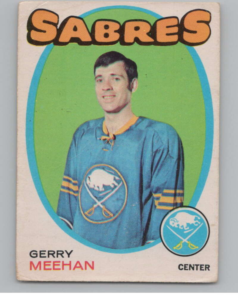 1971-72 O-Pee-Chee #160 Gerry Meehan  Buffalo Sabres  V99163 Image 1