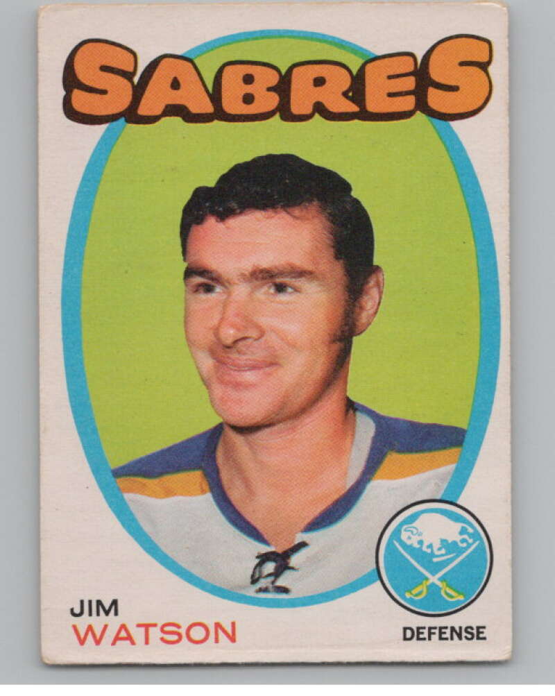 1971-72 O-Pee-Chee #165 Jim Watson  Buffalo Sabres  V99167 Image 1
