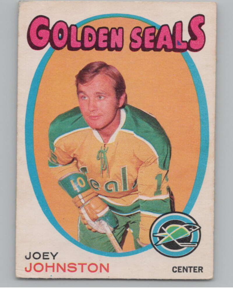 1971-72 O-Pee-Chee #182 Joey Johnston RC Rookie Golden Seals  V99177 Image 1