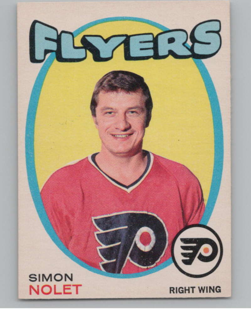 1971-72 O-Pee-Chee #206 Simon Nolet  Philadelphia Flyers  V99188 Image 1