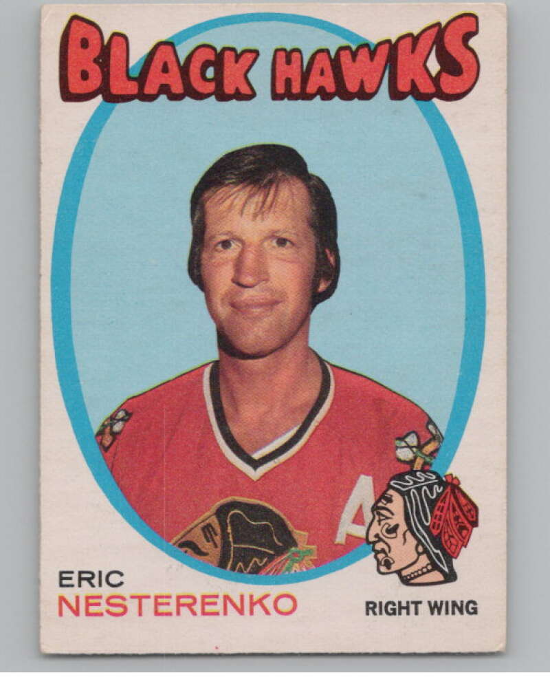 1971-72 O-Pee-Chee #213 Eric Nesterenko  Chicago Blackhawks  V99189 Image 1