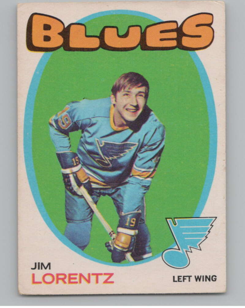 1971-72 O-Pee-Chee #227 Jim Lorentz  St. Louis Blues  V99196 Image 1