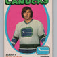 1971-72 O-Pee-Chee #230 Barry Wilkins RC Rookie Vancouver Canucks  V99199 Image 1