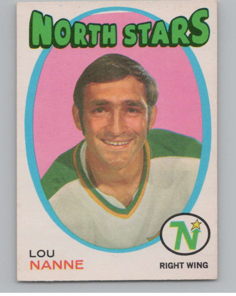 1971-72 O-Pee-Chee #240 Lou Nanne  Minnesota North Stars  V99209 Image 1
