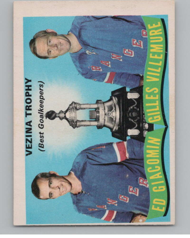1971-72 O-Pee-Chee #248 Ed Giacomin/Gilles Villemure TR Rangers  V99210 Image 1
