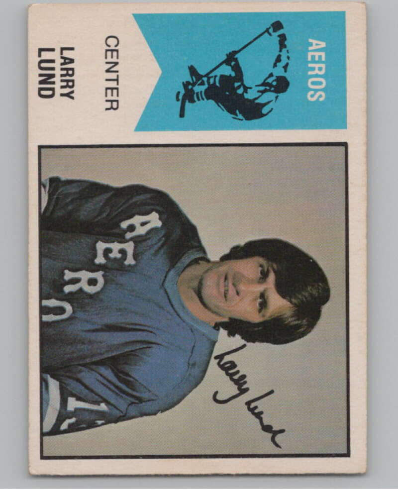 1974-75 O-Pee-Chee WHA #22 Larry Lund  RC Rookie Houston Aeros  V99218 Image 1
