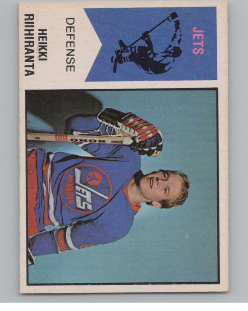 1974-75 O-Pee-Chee WHA #31 Heikki Riihiranta RC Rookie Jets  V99225 Image 1