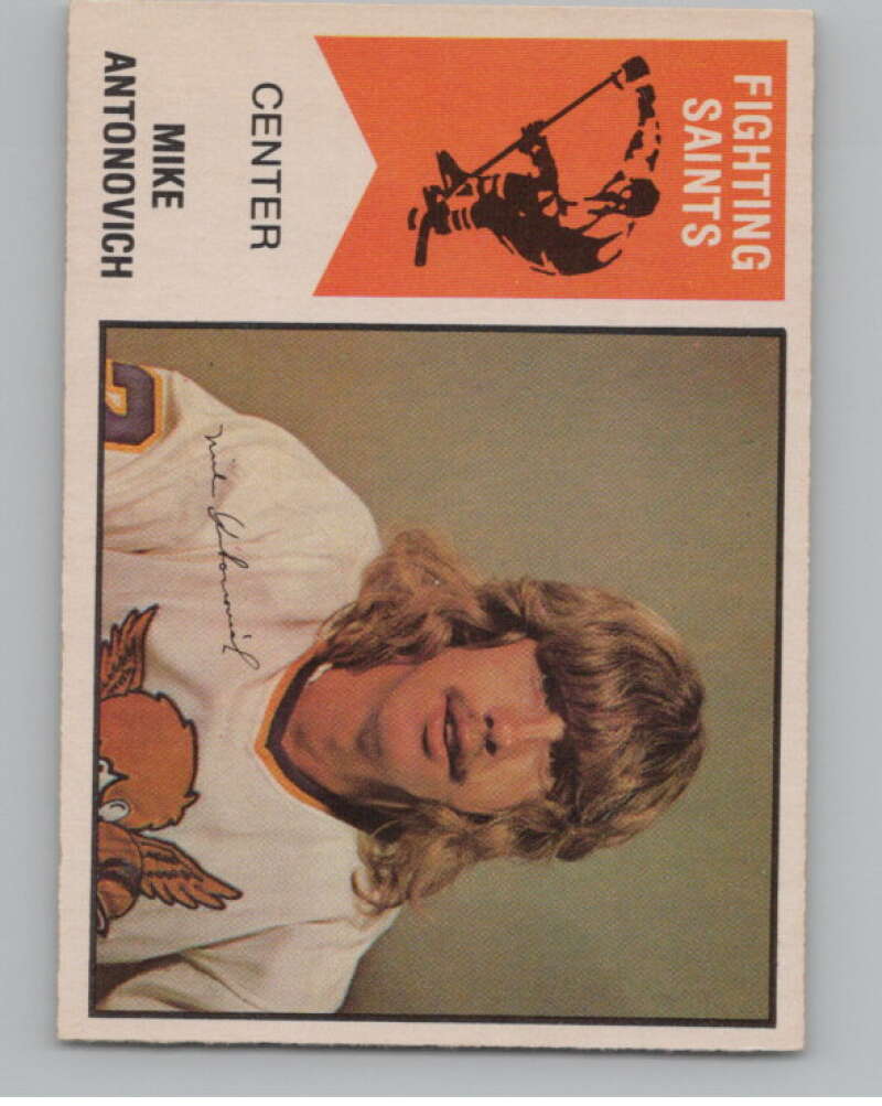 1974-75 O-Pee-Chee WHA #37 Mike Antonovich  RC Rookie Saints  V99230 Image 1