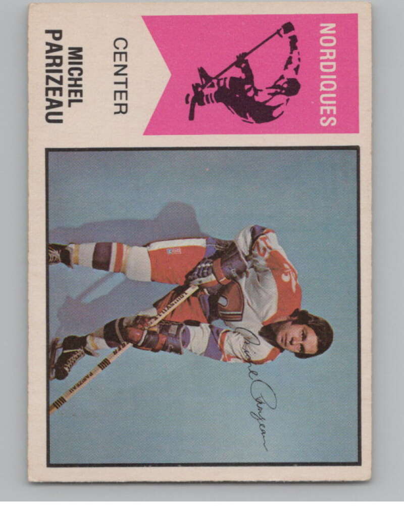 1974-75 O-Pee-Chee WHA #52 Michel Parizeau  Quebec Nordiques  V99237 Image 1