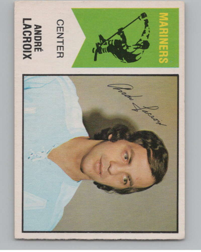 1974-75 O-Pee-Chee WHA #60 Andre Lacroix  San Diego Mariners  V99240 Image 1