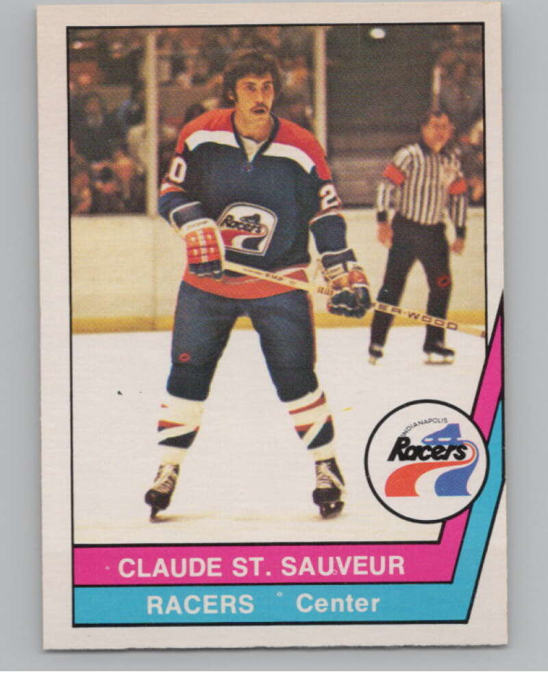 1977-78 O-Pee-Chee WHA #7 Claude St. Sauveur Racers  V99249 Image 1