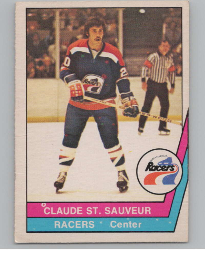1977-78 O-Pee-Chee WHA #7 Claude St. Sauveur Racers  V99250 Image 1