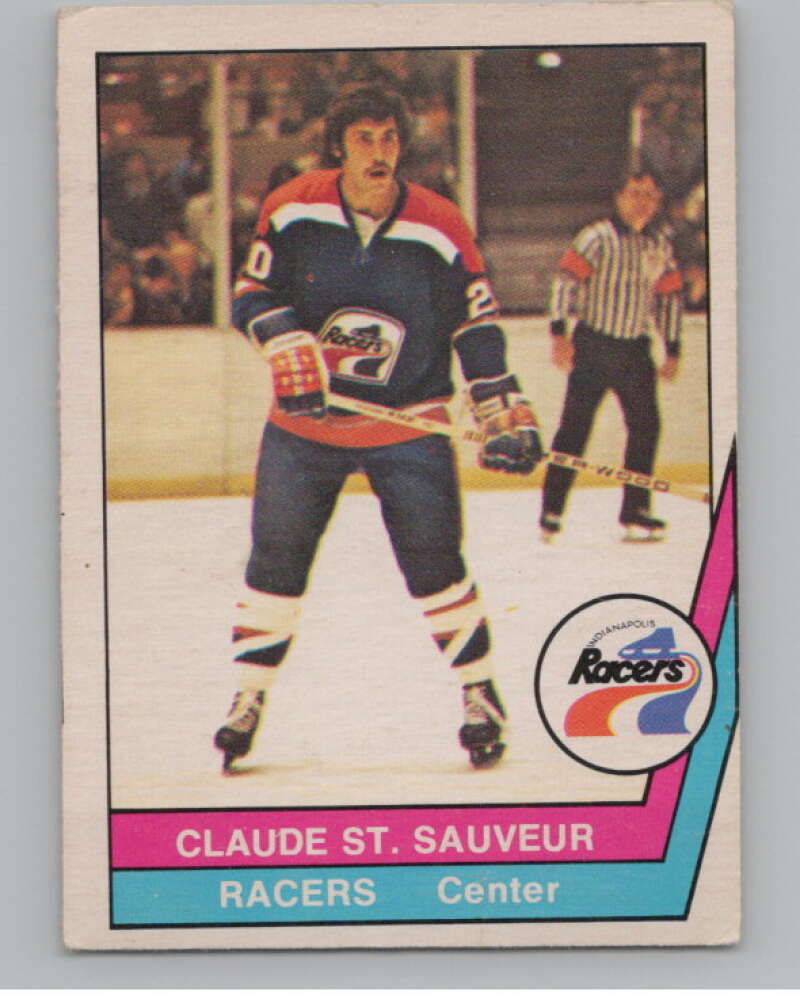 1977-78 O-Pee-Chee WHA #7 Claude St. Sauveur Racers  V99251 Image 1
