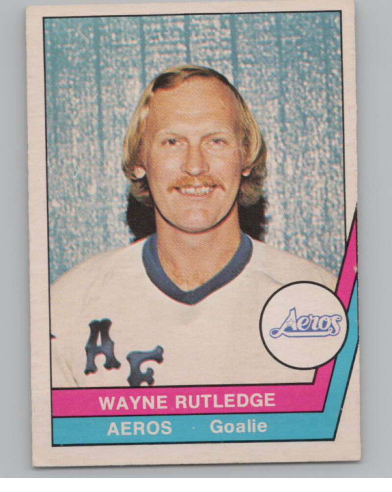 1977-78 O-Pee-Chee WHA #11 Wayne Rutledge  Houston Aeros  V99252 Image 1