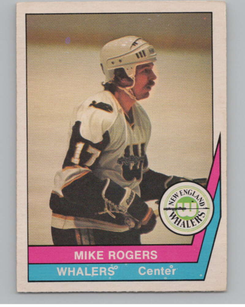 1977-78 O-Pee-Chee WHA #17 Mike Rogers Whalers  V99259 Image 1