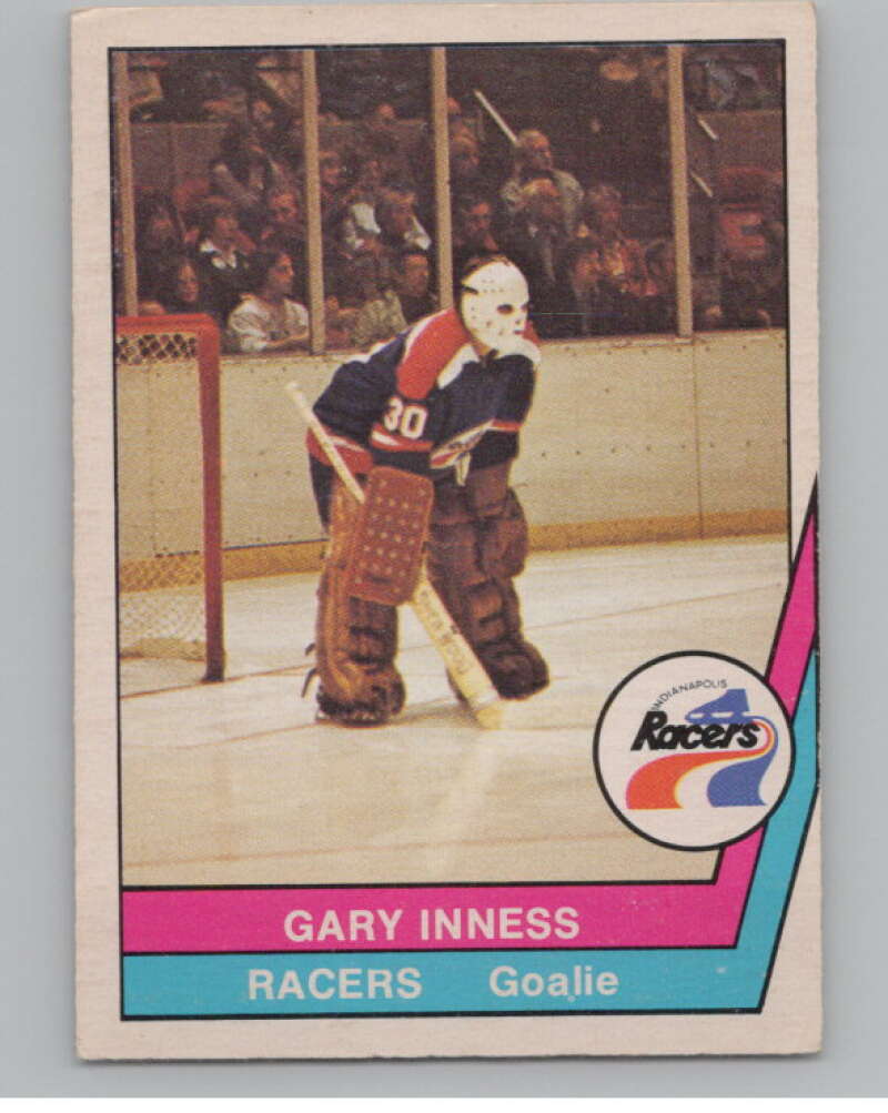 1977-78 O-Pee-Chee WHA #18 Gary Inness  Indianapolis Racers  V99260 Image 1