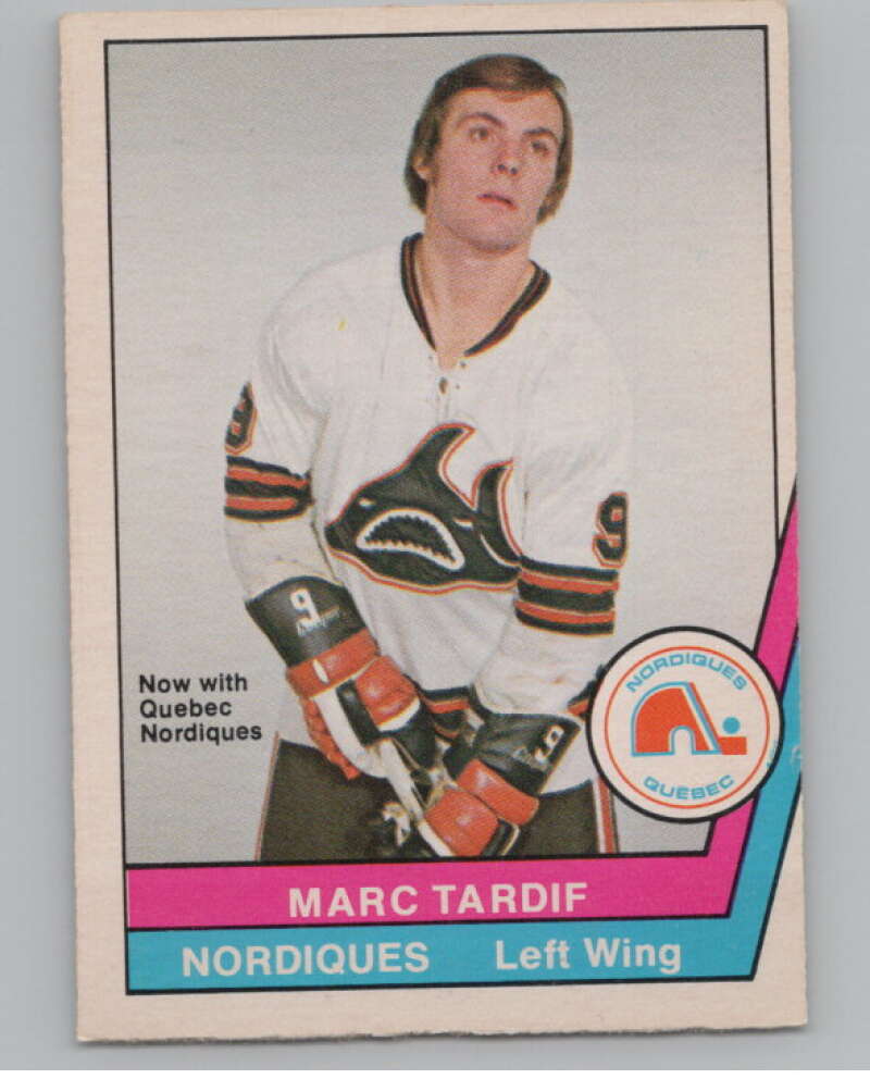 1977-78 O-Pee-Chee WHA #20 Marc Tardif  Quebec Nordiques  V99261 Image 1