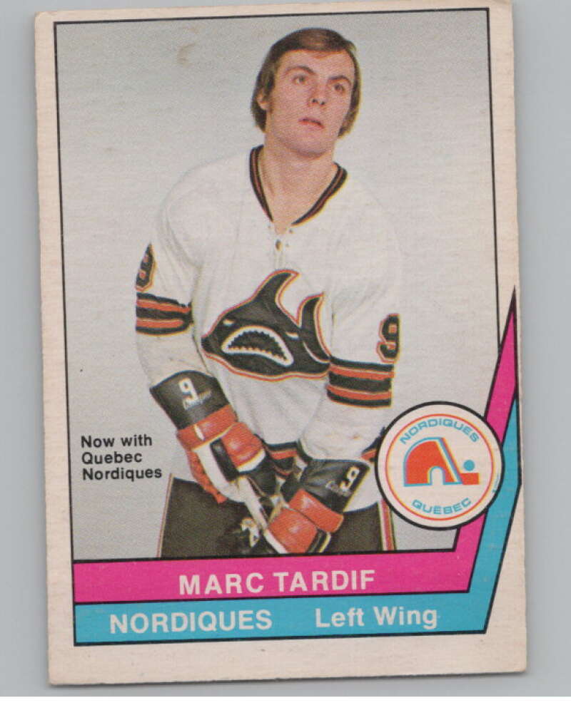 1977-78 O-Pee-Chee WHA #20 Marc Tardif  Quebec Nordiques  V99262 Image 1