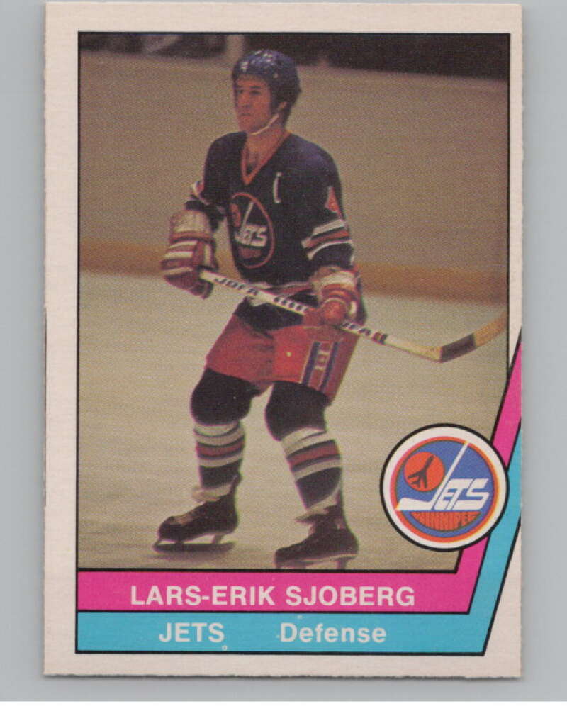 1977-78 O-Pee-Chee WHA #21 Lars-Erik Sjoberg  Winnipeg Jets  V99263 Image 1