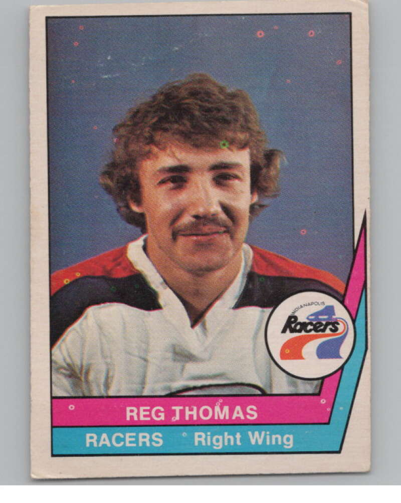 1977-78 O-Pee-Chee WHA #29 Reg Thomas  Indianapolis Racers  V99266 Image 1