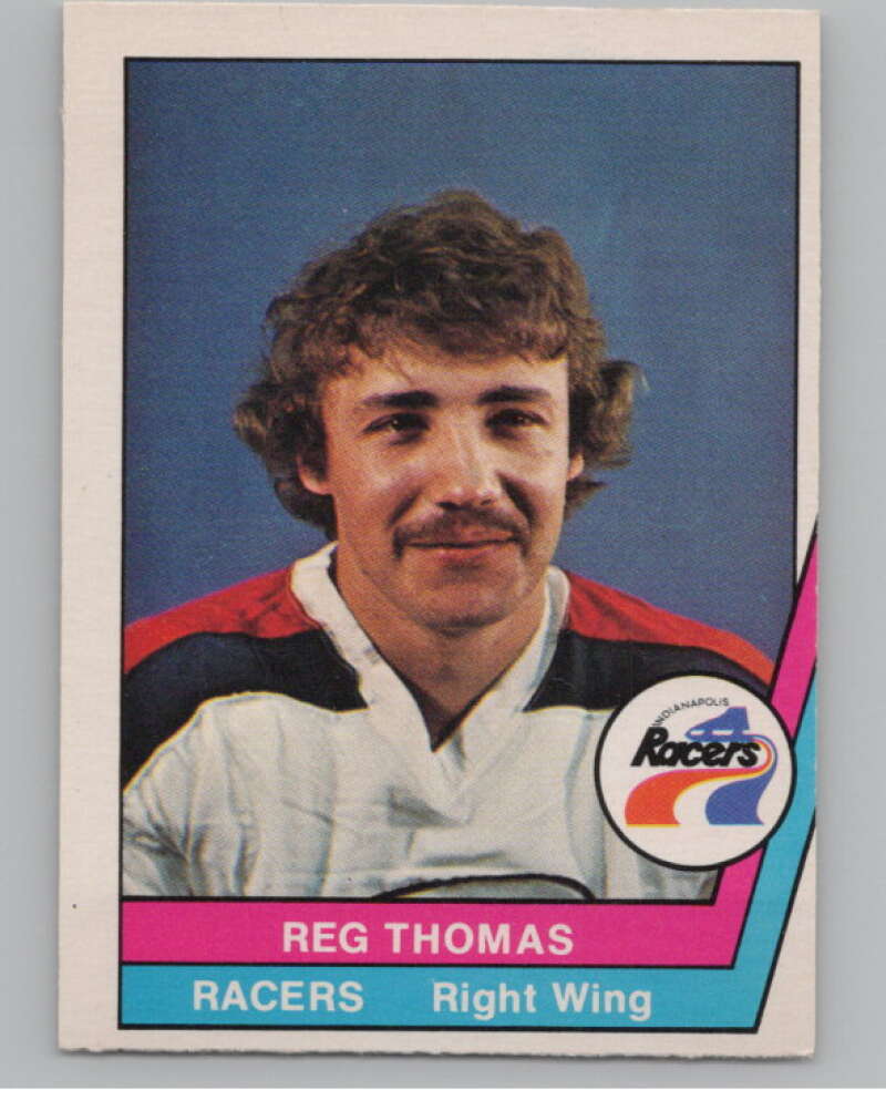 1977-78 O-Pee-Chee WHA #29 Reg Thomas  Indianapolis Racers  V99268 Image 1