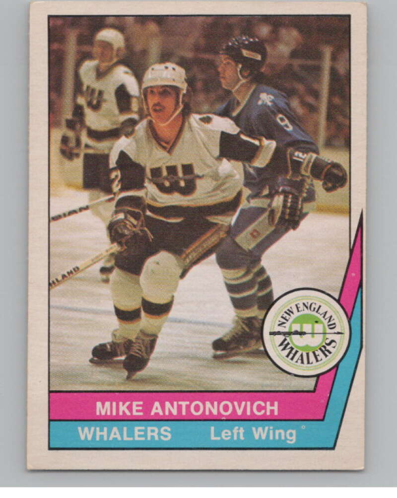 1977-78 O-Pee-Chee WHA #34 Mike Antonovich Whalers  V99271 Image 1